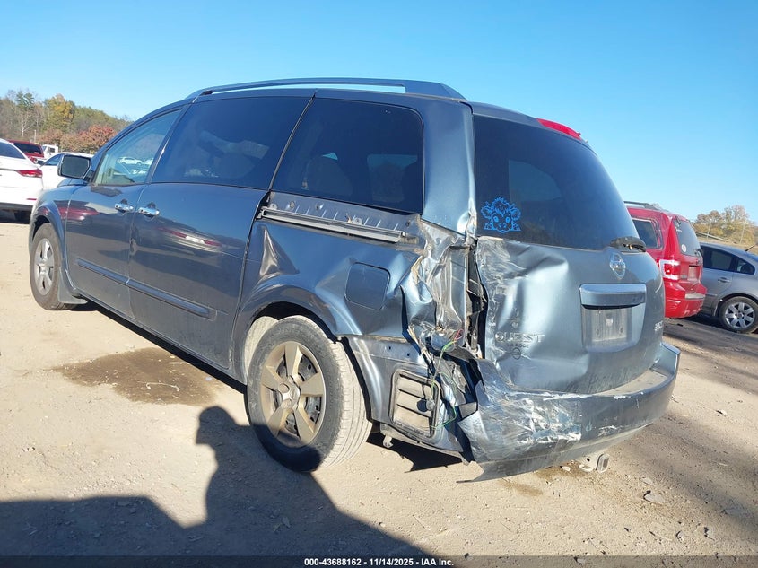 5N1BV28U79N104106 2009 NISSAN QUEST photo no. 3