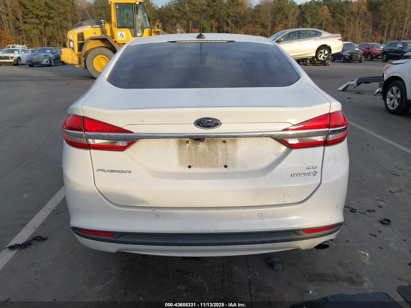 2018 Ford Fusion Hybrid Se VIN: 3FA6P0LU1JR117372 Lot: 43688331
