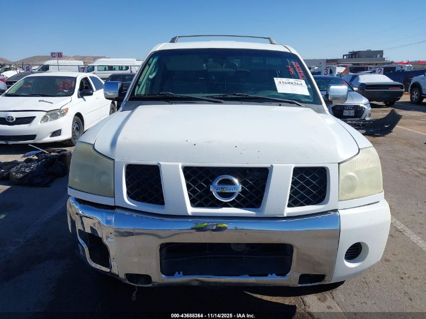 2005 Nissan Armada Se VIN: 5N1AA08A65N708676 Lot: 43688364