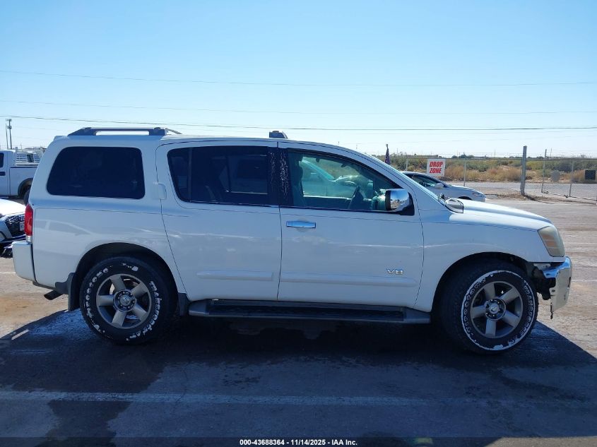 2005 Nissan Armada Se VIN: 5N1AA08A65N708676 Lot: 43688364