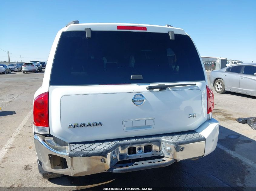 2005 Nissan Armada Se VIN: 5N1AA08A65N708676 Lot: 43688364
