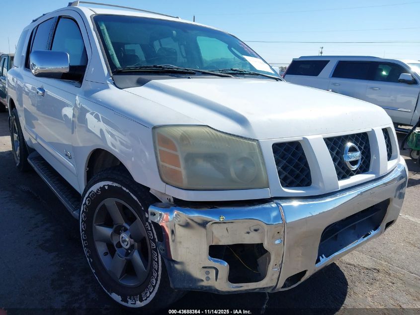 2005 Nissan Armada Se VIN: 5N1AA08A65N708676 Lot: 43688364