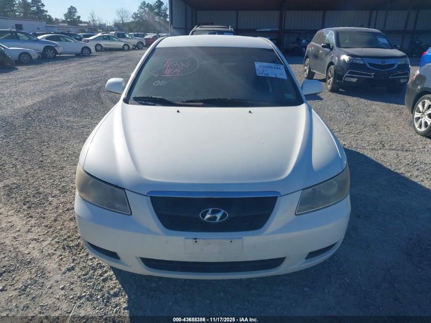 2006 Hyundai Sonata Gl VIN: KMHET46C56A088967 Lot: 43688386