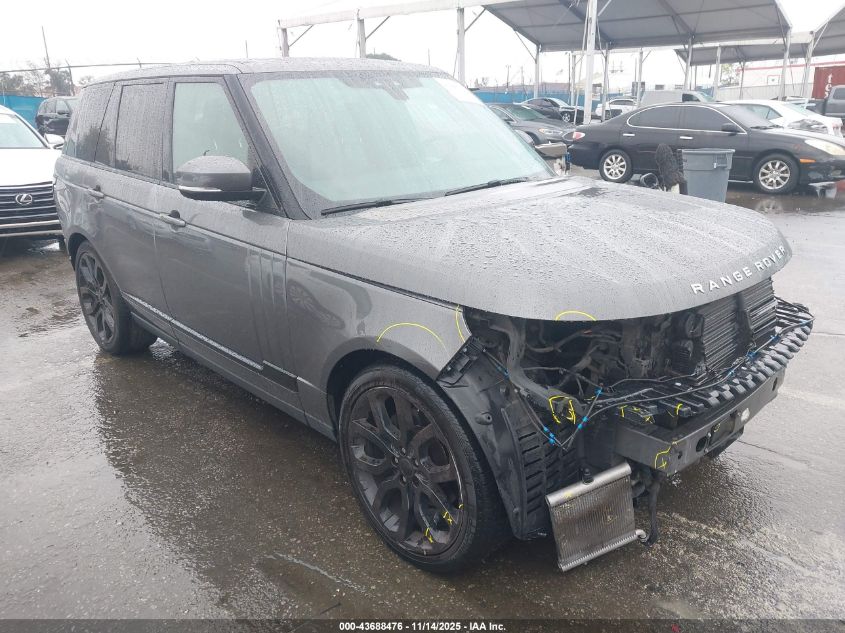 LAND ROVER RANGE ROVER 3.0L V6 TURBOCHARGED DIESEL HSE TD6