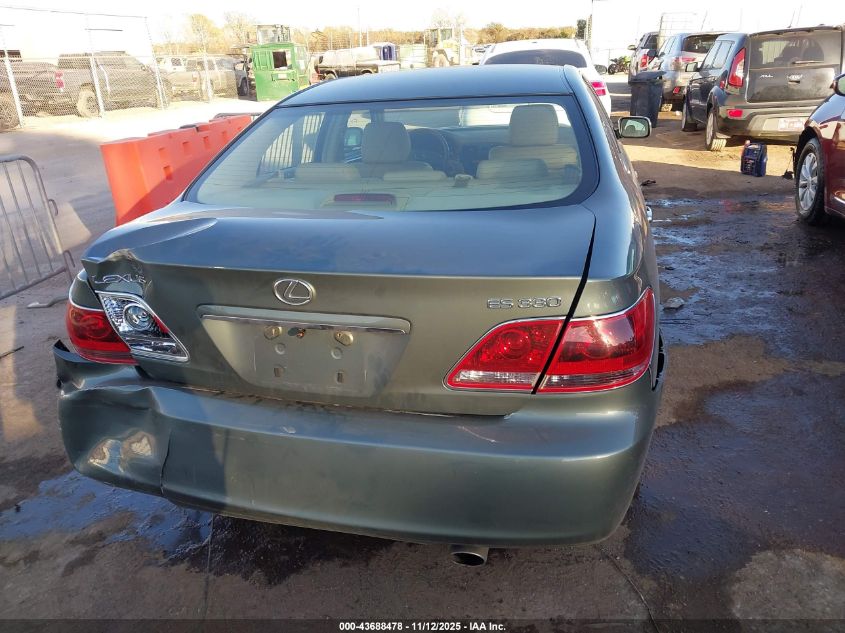 2005 Lexus Es 330 VIN: JTHBA30G855137832 Lot: 43688478