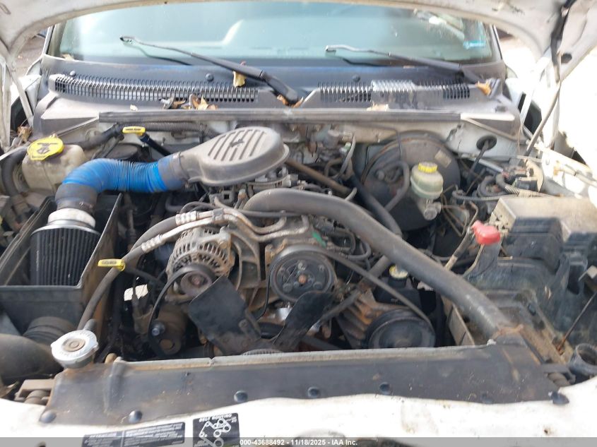 1998 Dodge Dakota Slt/Sport VIN: 1B7FL26X3WS597160 Lot: 43688492