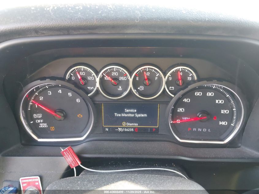 2019 Chevrolet Silverado 1500 Lt VIN: 3GCPWCEK2KG197695 Lot: 43688499