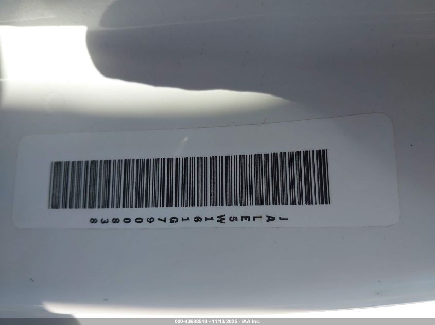 2016 Isuzu Dsl Reg At VIN: JALE5W161G7900838 Lot: 43688510