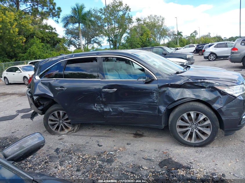 2014 Acura Mdx Technology Package VIN: 5FRYD4H44EB012536 Lot: 43688606