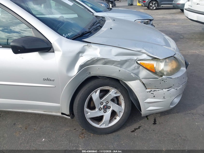 2004 Pontiac Vibe VIN: 5Y2SL62884Z470994 Lot: 43688643