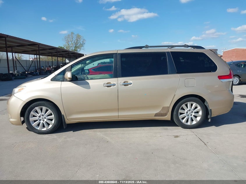 2011 Toyota Sienna Limited V6 VIN: 5TDYK3DCXBS063741 Lot: 43688645