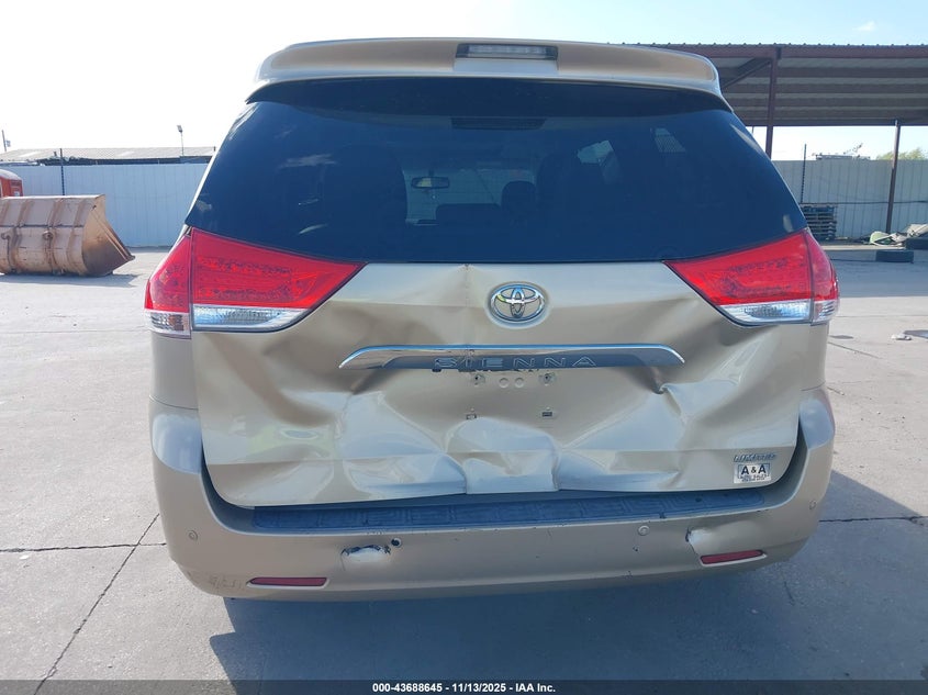 2011 Toyota Sienna Limited V6 VIN: 5TDYK3DCXBS063741 Lot: 43688645