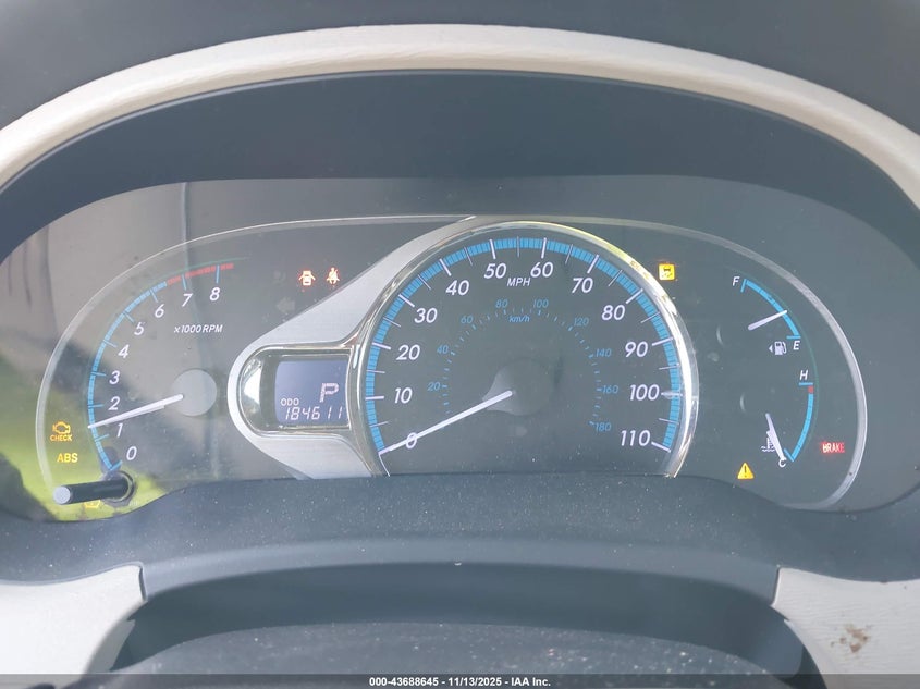 2011 Toyota Sienna Limited V6 VIN: 5TDYK3DCXBS063741 Lot: 43688645