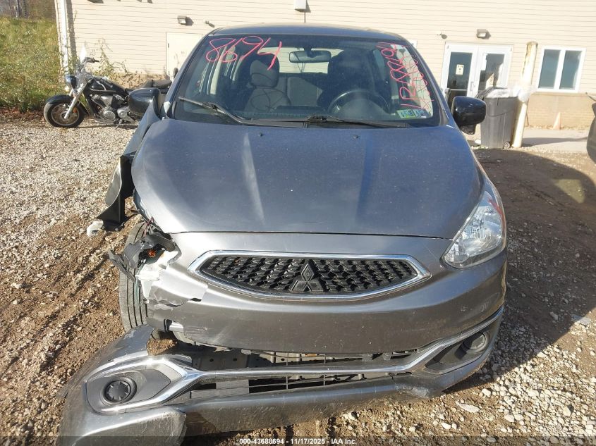 2019 Mitsubishi Mirage Le VIN: ML32A5HJ2KH002386 Lot: 43688694