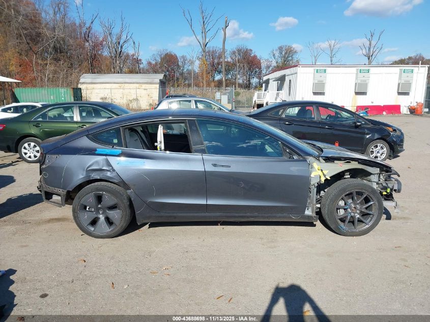2022 Tesla Model 3 Long Range Dual Motor All-Wheel Drive VIN: 5YJ3E1EBXNF277620 Lot: 43688698