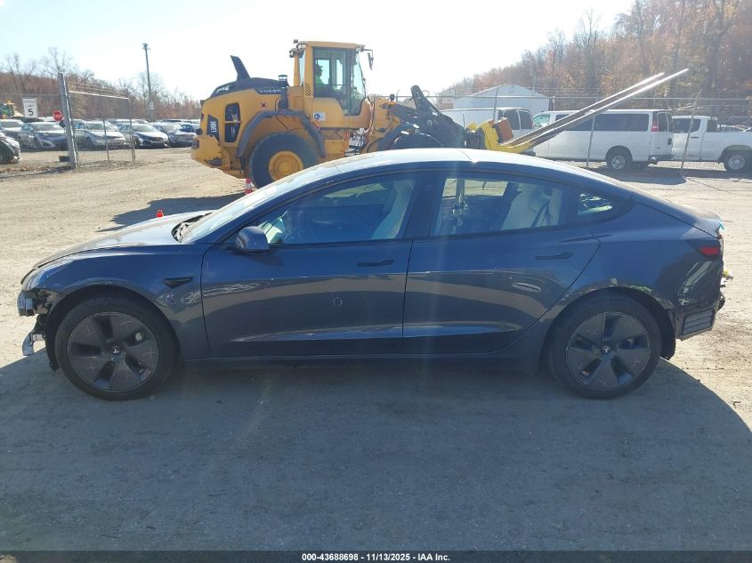 2022 Tesla Model 3 Long Range Dual Motor All-Wheel Drive VIN: 5YJ3E1EBXNF277620 Lot: 43688698