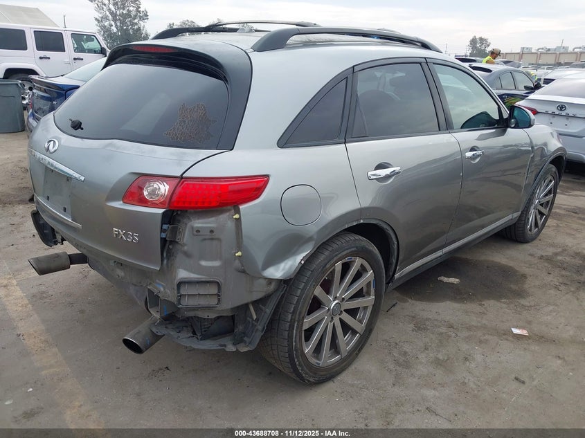 JNRAS08WX8X204976 2008 INFINITI FX photo no. 4