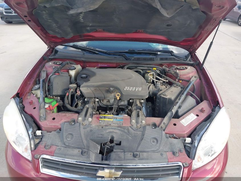 2008 Chevrolet Impala Lt VIN: 2G1WV58K981262591 Lot: 43688747