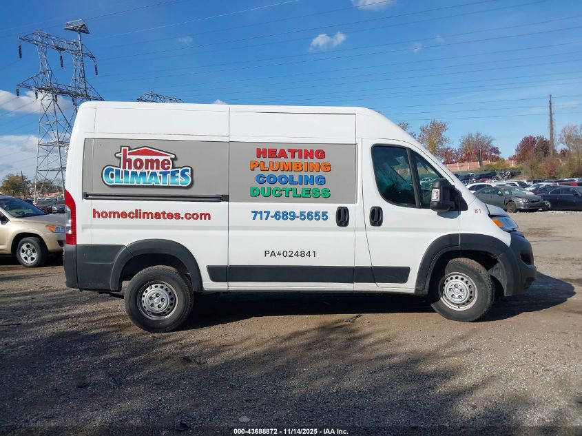 2024 Ram Promaster 2500 Tradesman High Roof 136 Wb W/Pass Seat VIN: 3C6LRVCG7RE101671 Lot: 43688872