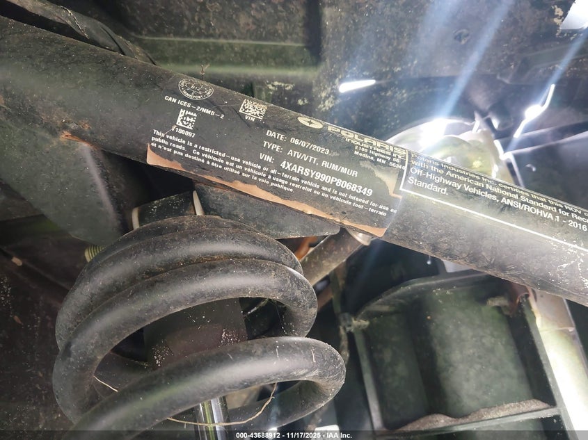 2023 Polaris Ranger Crew Xp 1000 Northstar Ultimate VIN: 4XARSY990P8068349 Lot: 43688912