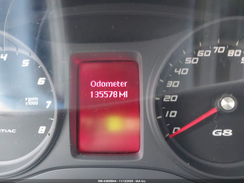 2009 Pontiac G8 Gt VIN: 6G2EC57Y79L165682 Lot: 43688944