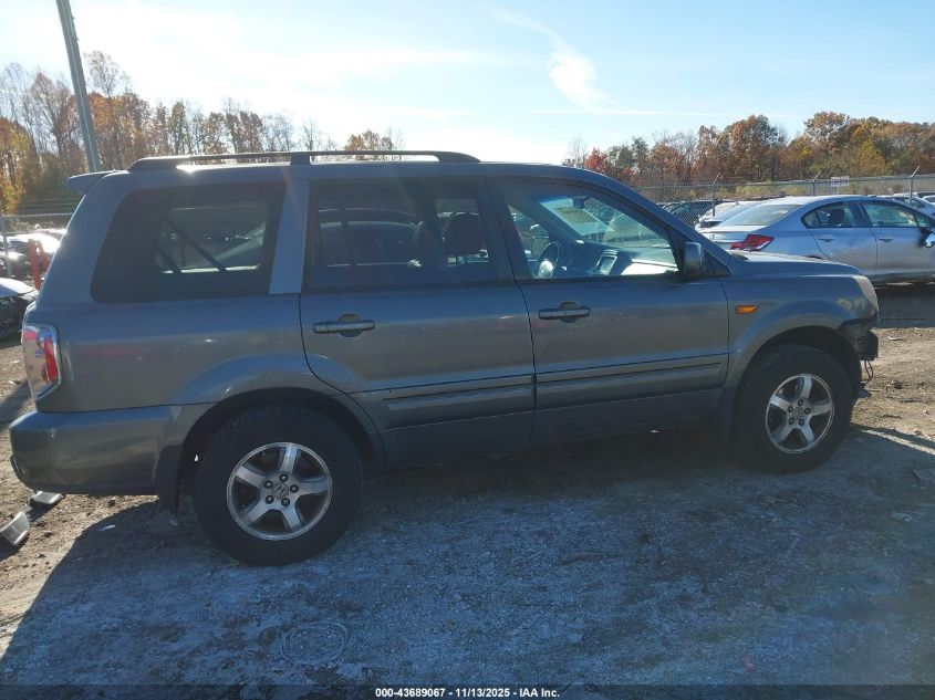 2007 Honda Pilot Ex-L VIN: 5FNYF28767B036933 Lot: 43689067