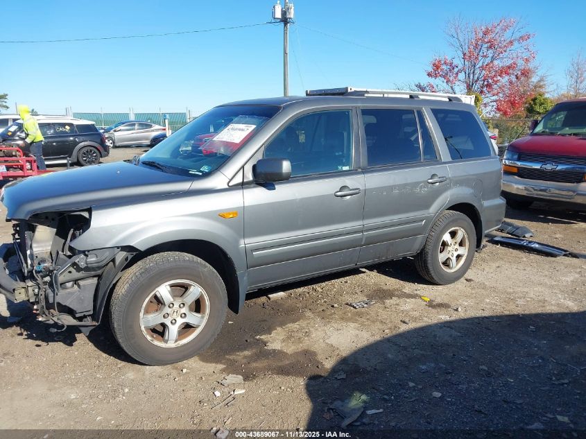 2007 Honda Pilot Ex-L VIN: 5FNYF28767B036933 Lot: 43689067