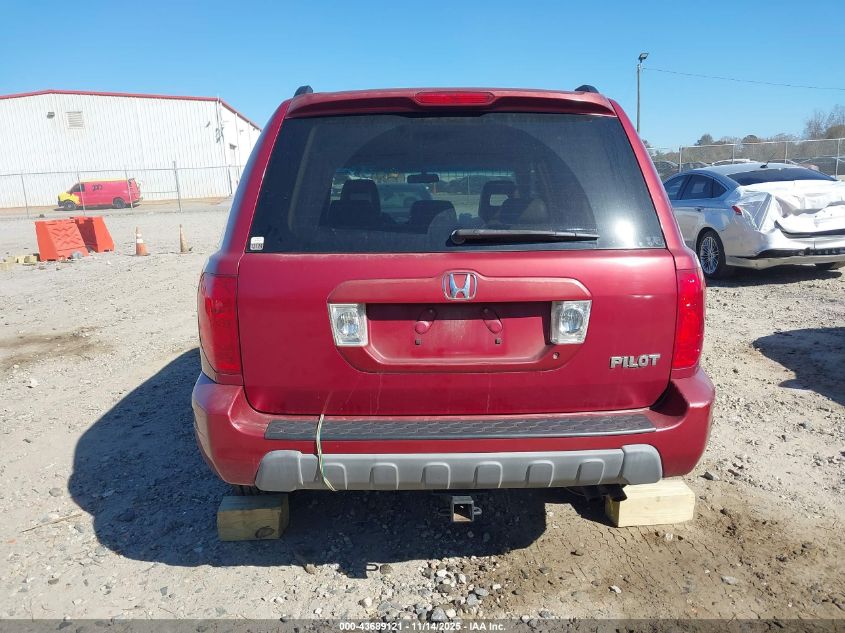 2004 Honda Pilot Ex-L VIN: 5FNYF18654B007419 Lot: 43689121