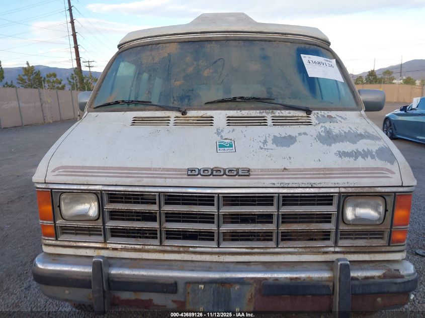 1990 Dodge Ram Van B150 VIN: 2B6GB11X2LK768855 Lot: 43689126