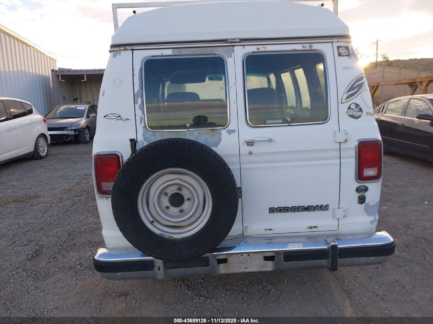 1990 Dodge Ram Van B150 VIN: 2B6GB11X2LK768855 Lot: 43689126