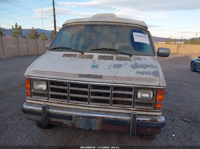 1990 Dodge Ram Van B150 VIN: 2B6GB11X2LK768855 Lot: 43689126