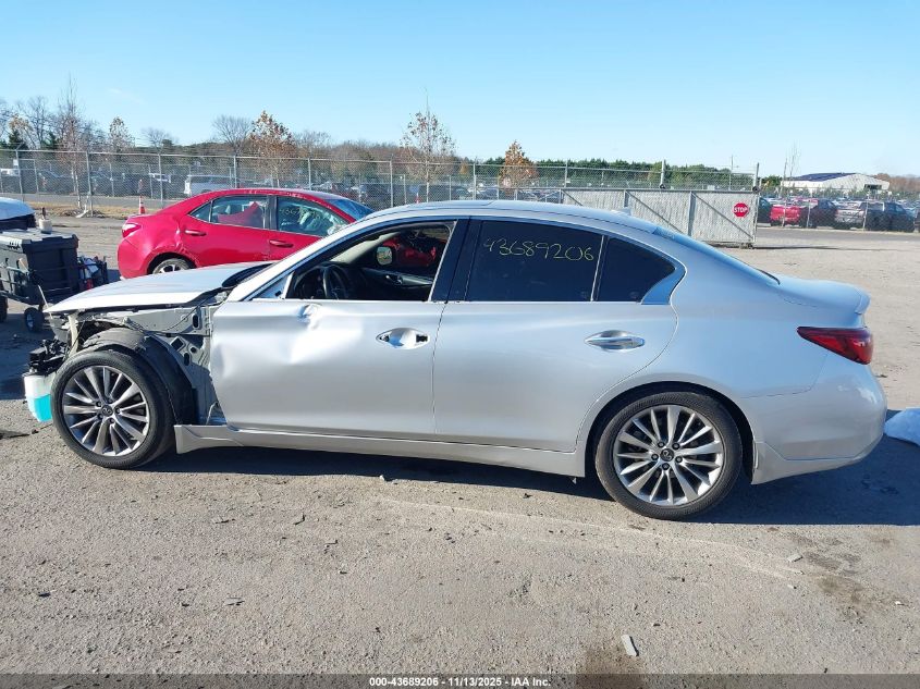 2020 Infiniti Q50 Luxe VIN: JN1EV7AP7LM206427 Lot: 43689206