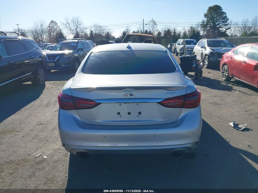 2020 Infiniti Q50 Luxe VIN: JN1EV7AP7LM206427 Lot: 43689206
