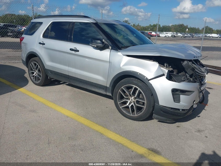 Vin: 1fm5k8gt9jga30410, lot: 44184654, ford explorer sport 2018 img_1