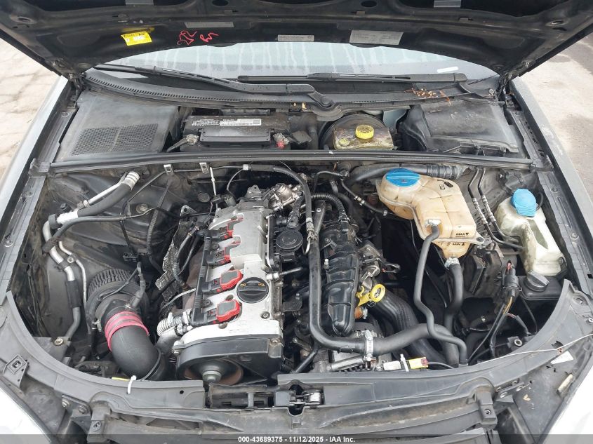 2008 Audi A4 2.0T VIN: WAUKF78E58A019419 Lot: 43689375