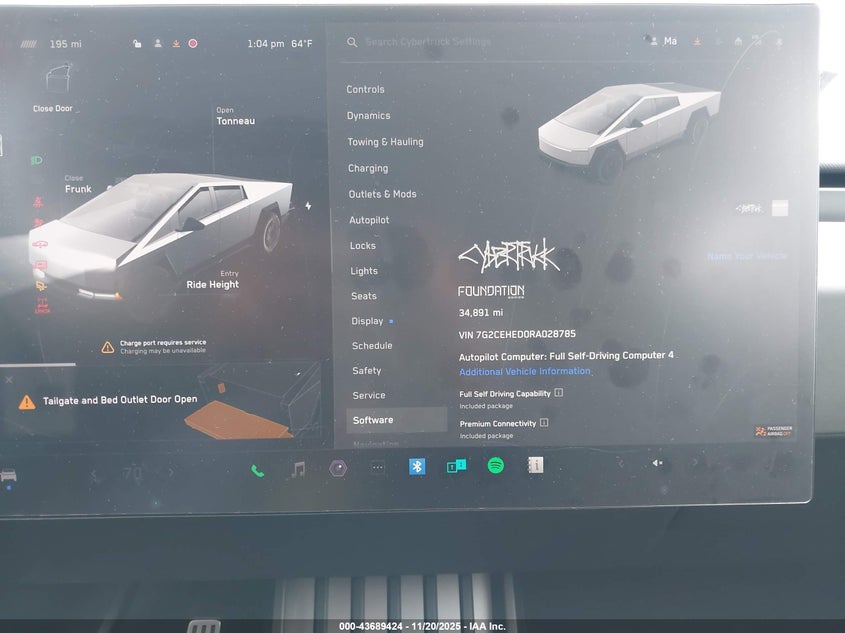 2024 Tesla Cybertruck All-Wheel Drive VIN: 7G2CEHED0RA028785 Lot: 43689424