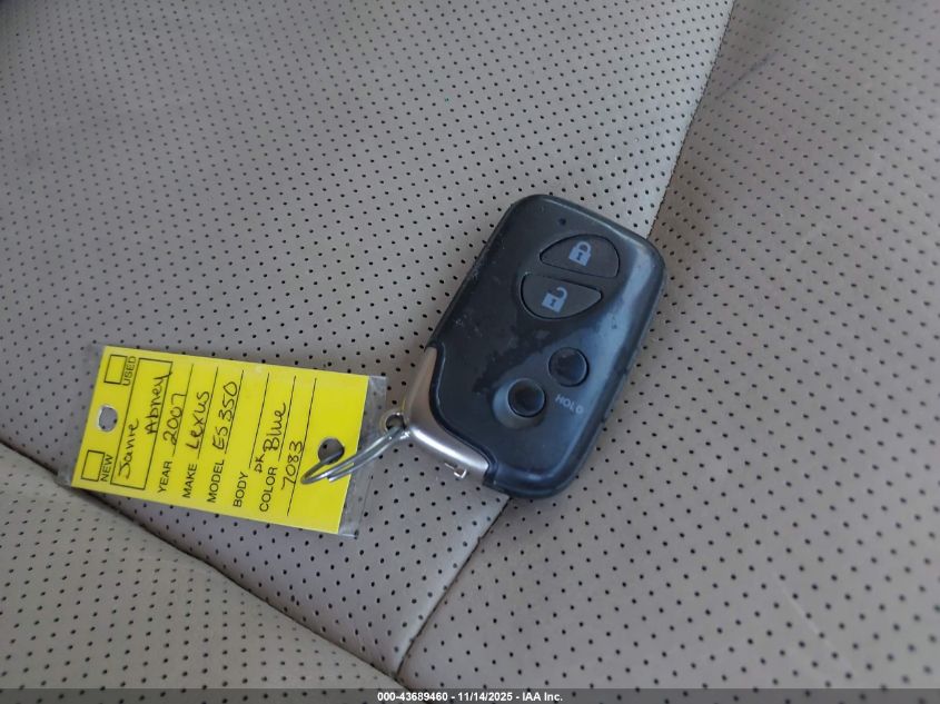 2007 Lexus Es 350 VIN: JTHBJ46G672107083 Lot: 43689460