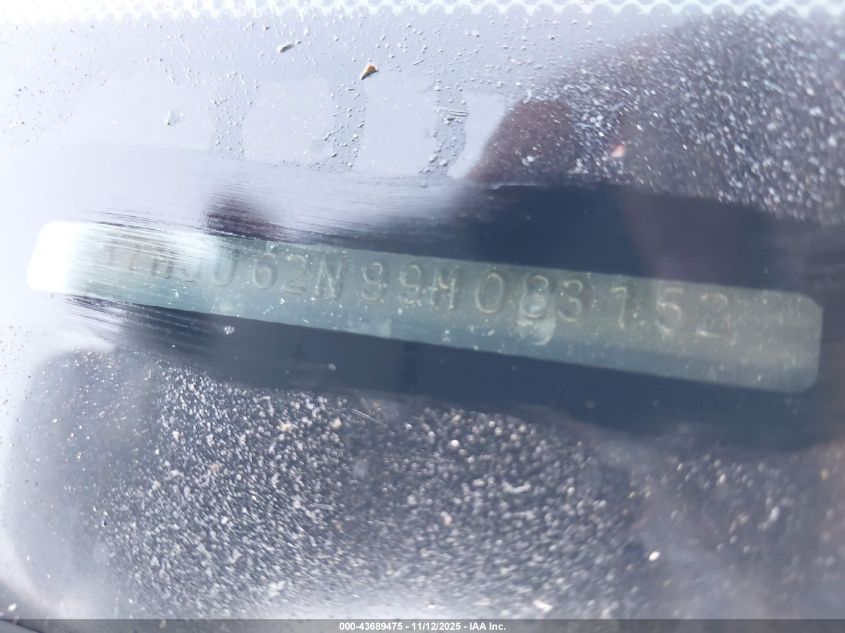 2009 Toyota Tacoma Prerunner V6 VIN: 3TMJU62N99M083152 Lot: 43689475