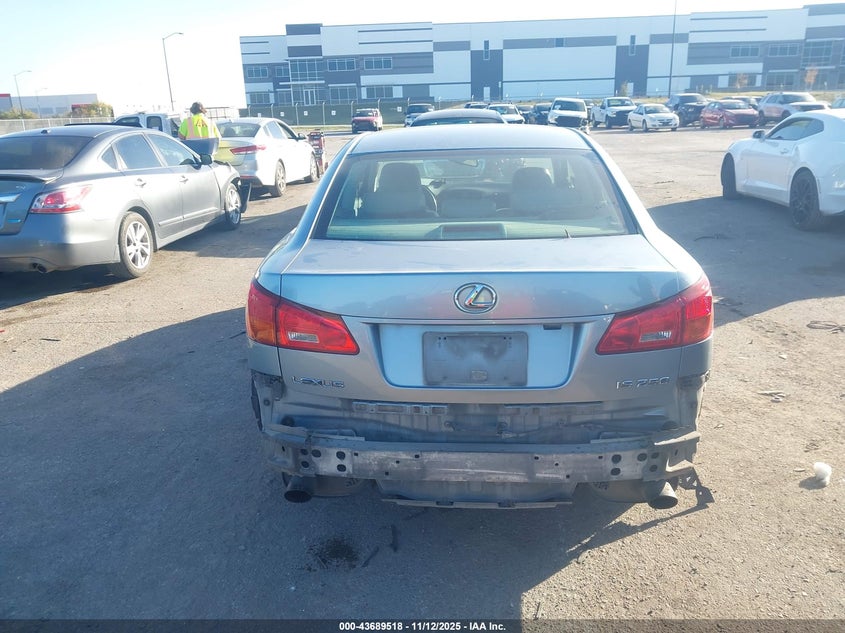 2006 Lexus Is 250 VIN: JTHBK262365025458 Lot: 43689518