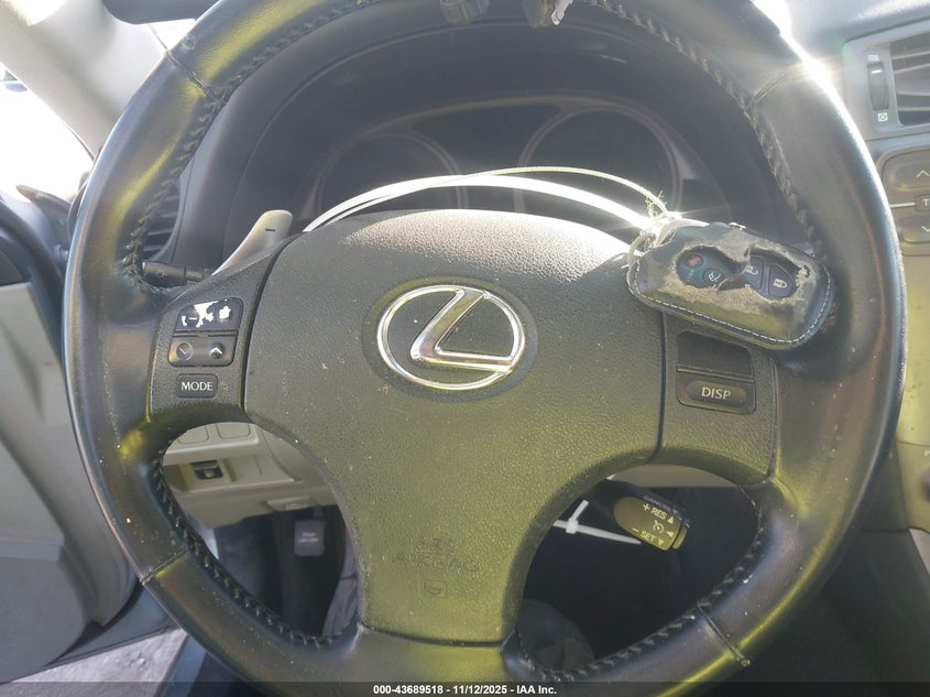 2006 Lexus Is 250 VIN: JTHBK262365025458 Lot: 43689518