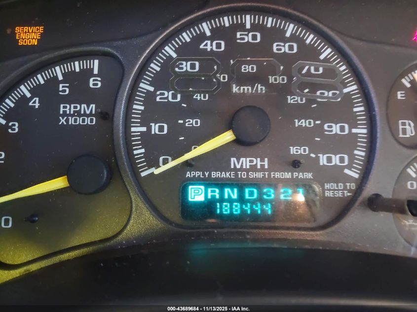 2000 Chevrolet Silverado 1500 Ls VIN: 2GCEC19V1Y1369189 Lot: 43689684