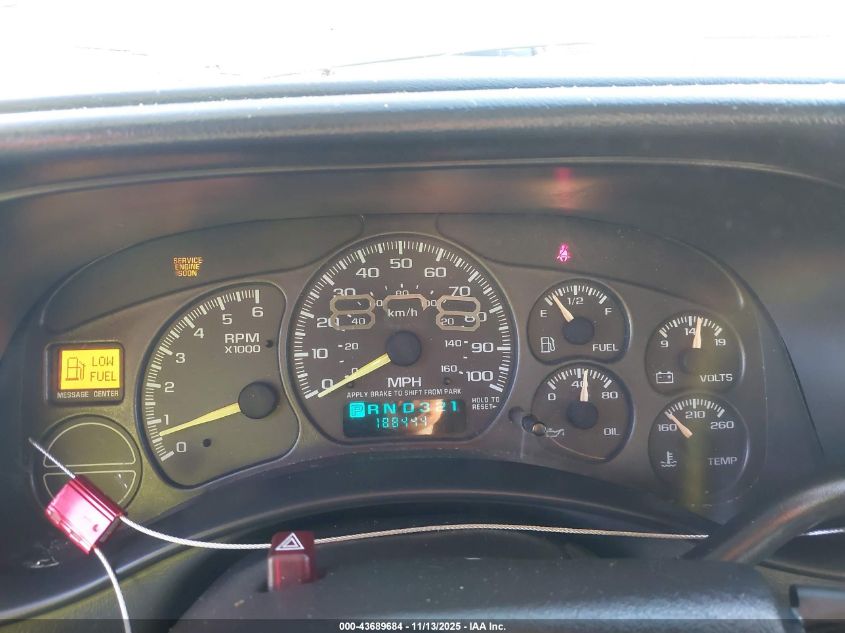 2000 Chevrolet Silverado 1500 Ls VIN: 2GCEC19V1Y1369189 Lot: 43689684