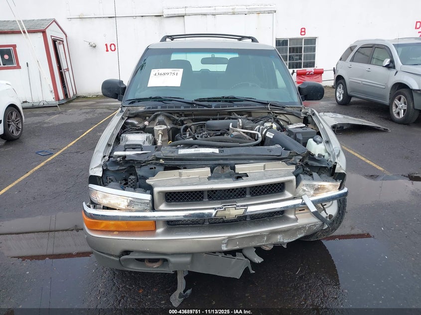 2002 Chevrolet Blazer Ls VIN: 1GNDT13W42K182329 Lot: 43689751