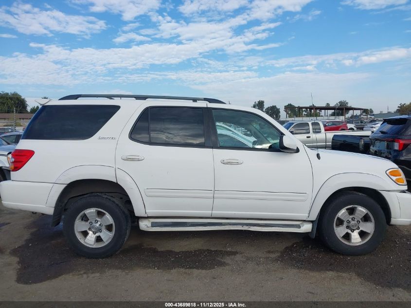 2003 Toyota Sequoia Limited V8 VIN: 5TDBT48A53S182963 Lot: 43689818