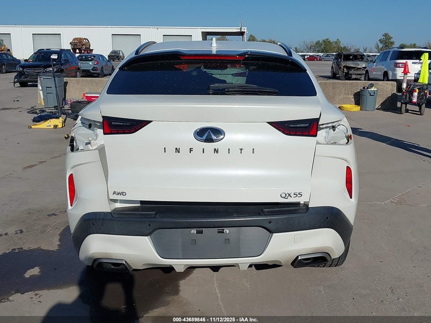 2022 Infiniti Qx55 Luxe Awd VIN: 3PCAJ5J34NF113028 Lot: 43689846