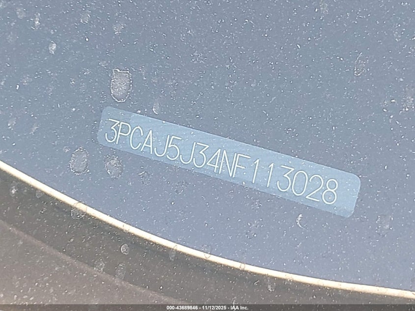 2022 Infiniti Qx55 Luxe Awd VIN: 3PCAJ5J34NF113028 Lot: 43689846