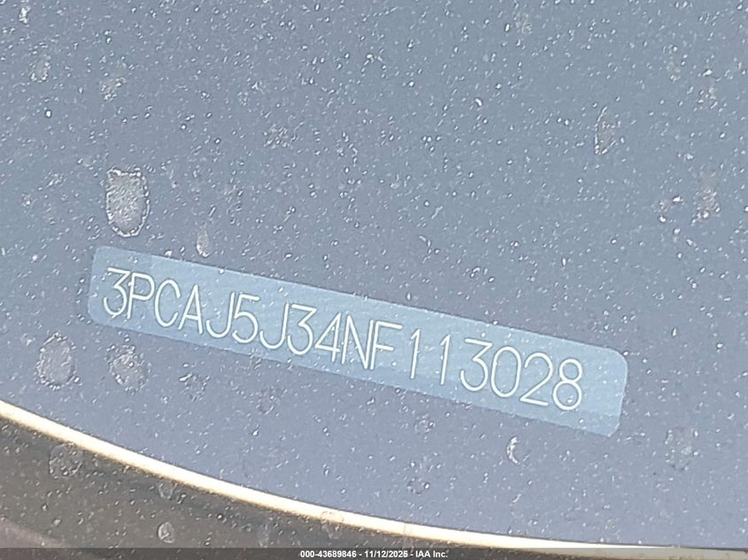 2022 Infiniti Qx55 Luxe Awd VIN: 3PCAJ5J34NF113028 Lot: 43689846