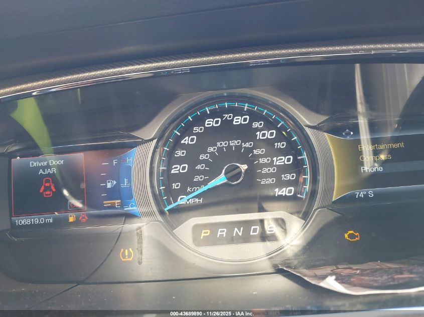 2015 Ford Taurus Sho VIN: 1FAHP2KTXFG158854 Lot: 43689890