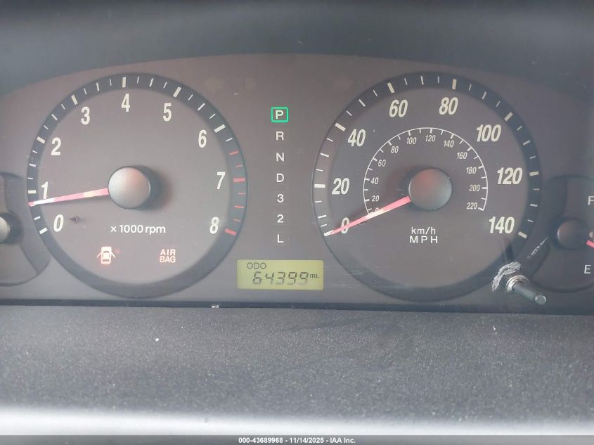 2006 Hyundai Elantra Gls/Gt VIN: KMHDN56D96U180358 Lot: 43689968