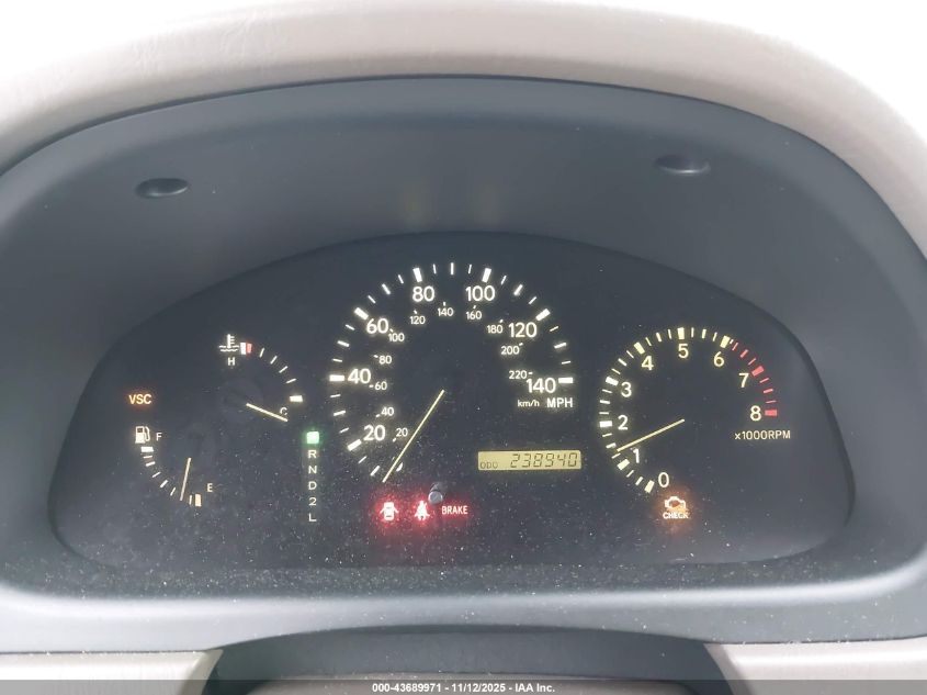 2001 Lexus Rx 300 VIN: JTJHF10U410180267 Lot: 43689971